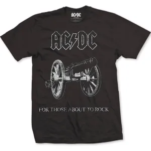 AC/DC Adult T-Shirt - For Those About To Rock & Cannon