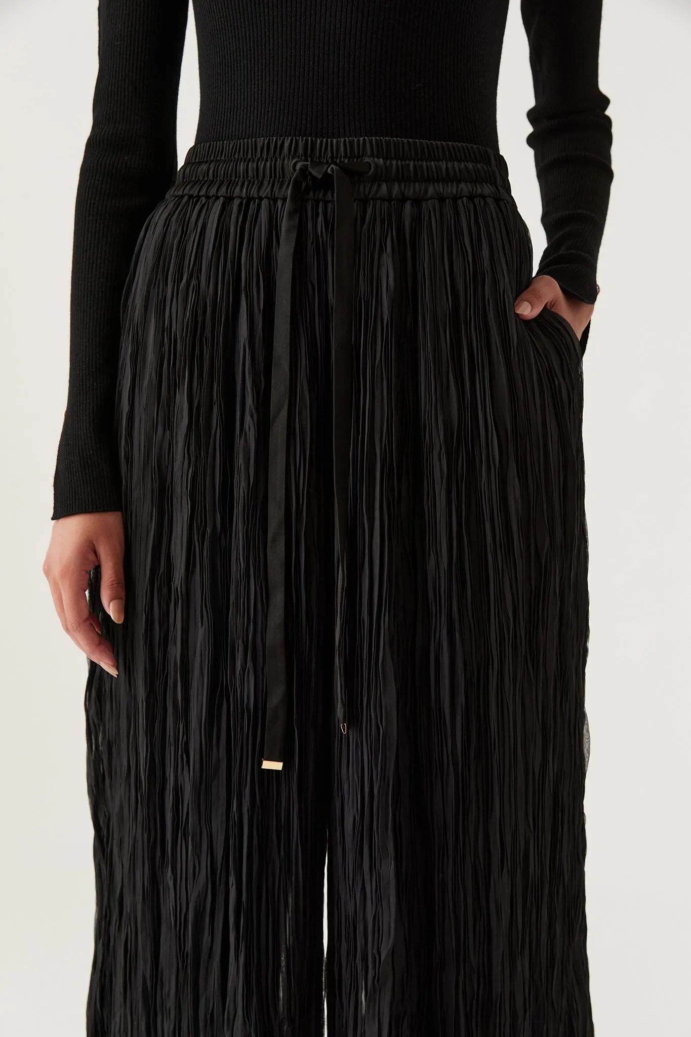 Aerial Pleated Palazzo Pant