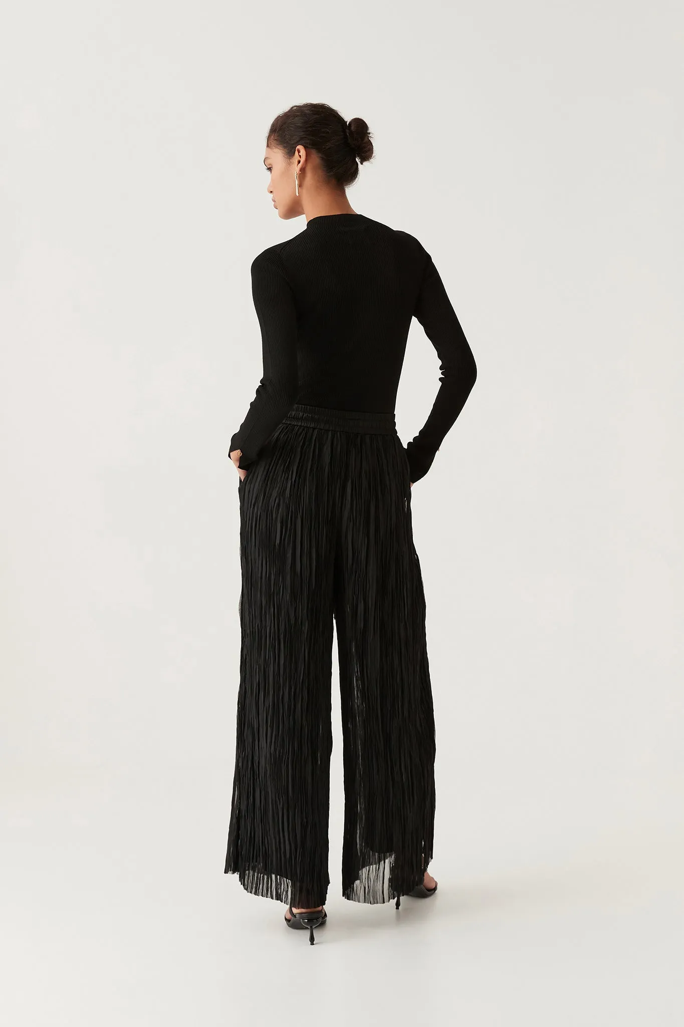 Aerial Pleated Palazzo Pant