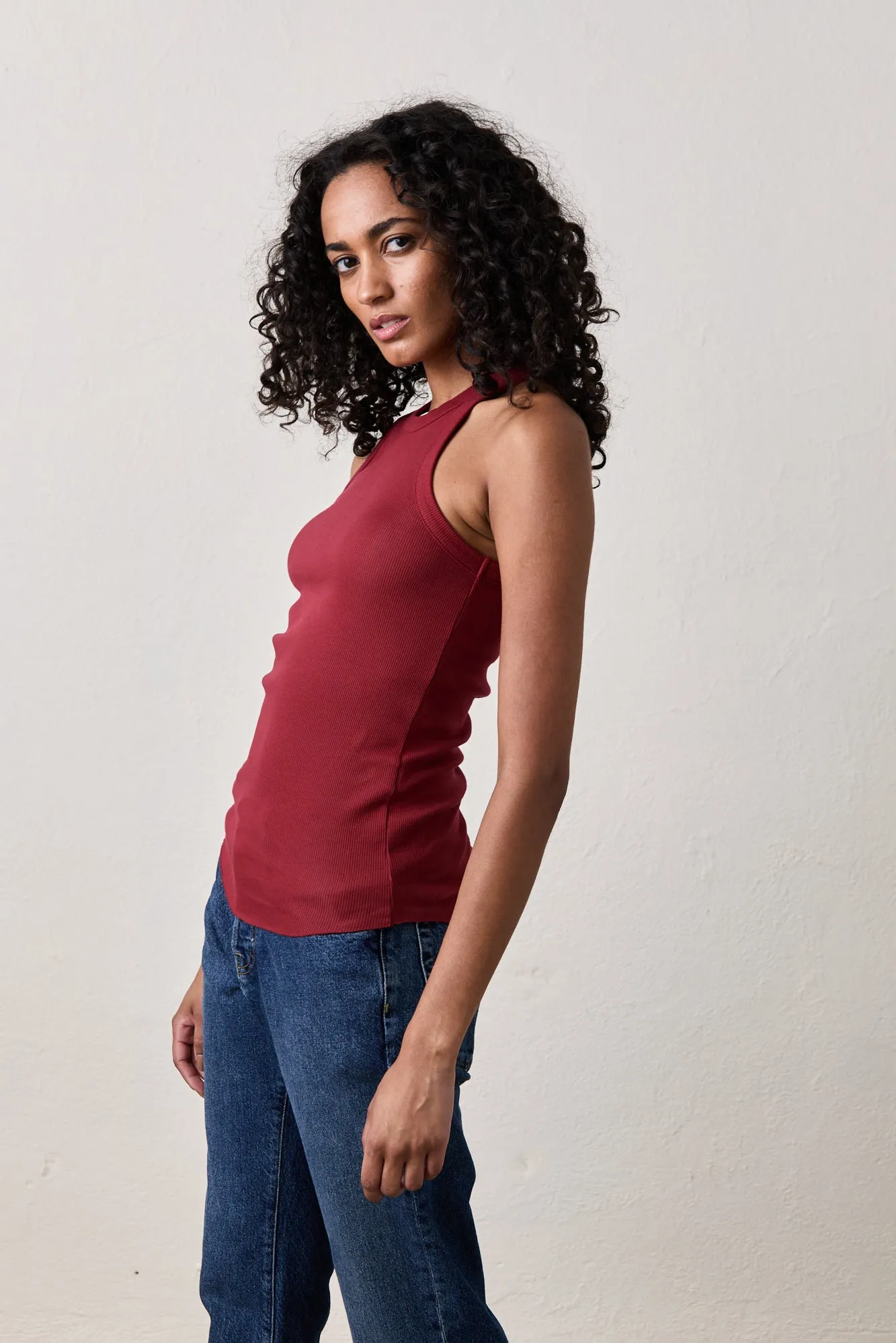 ALEXA RIB TANK / DEEP RED