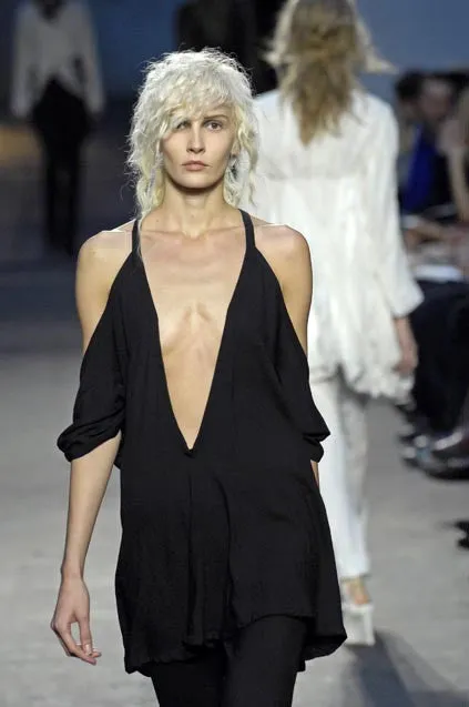 Ann Demeulemeester SS07 Off Shoulder Top