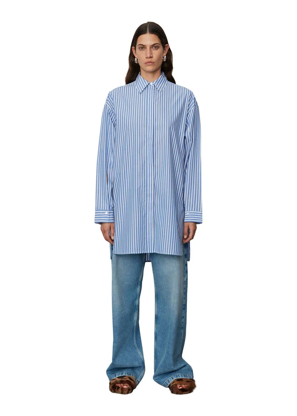 Aspen - Classic Cotton Stripe - Classic Blue