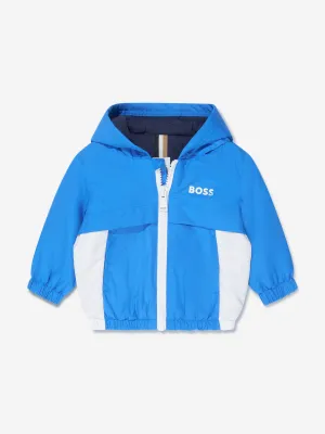 BOSS Baby Boys Hooded Windbreaker in Blue