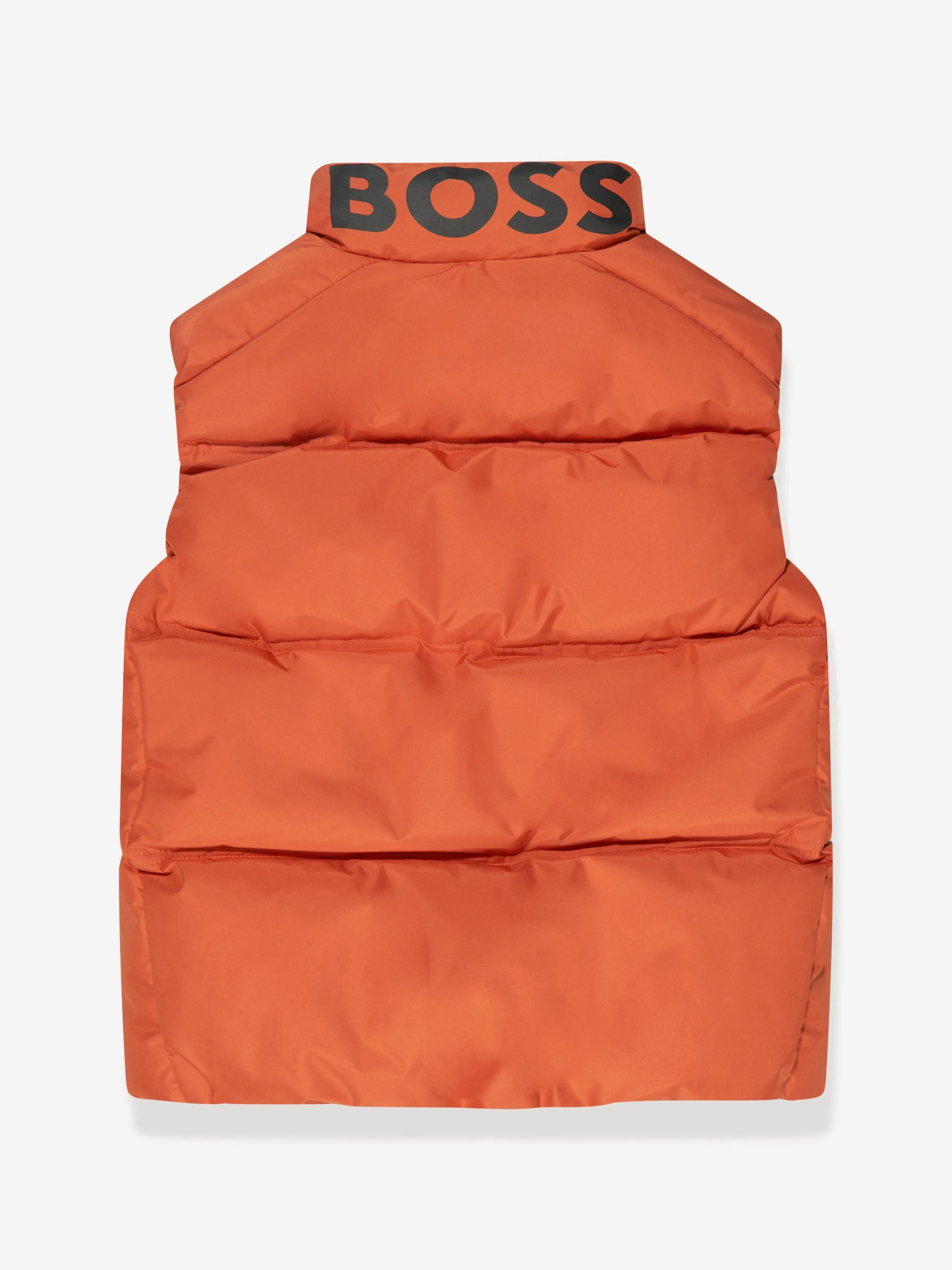 BOSS Boys Puffer Gilet in Orange