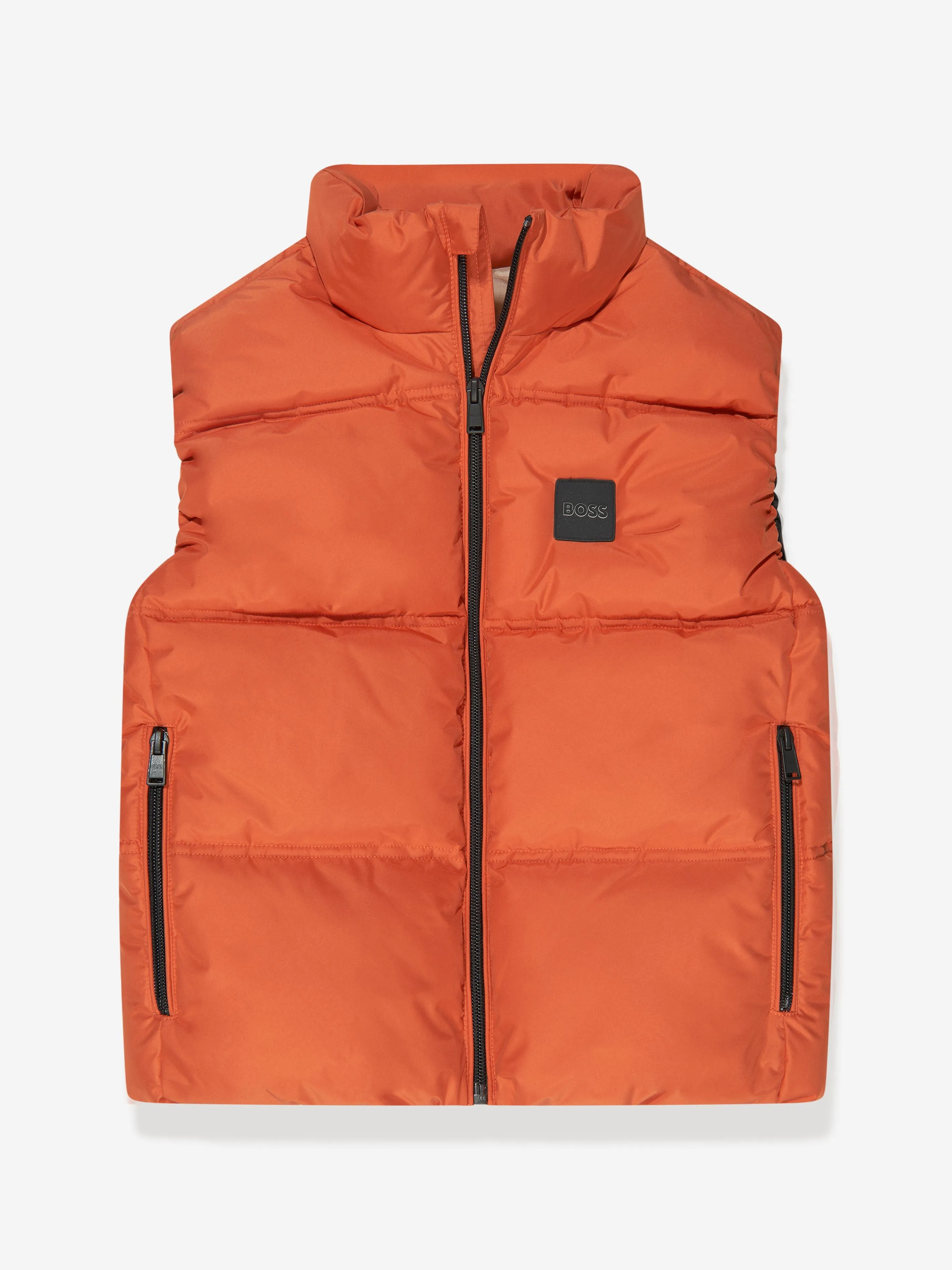 BOSS Boys Puffer Gilet in Orange