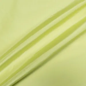 Bright Lime Green Pure Silk Taffeta