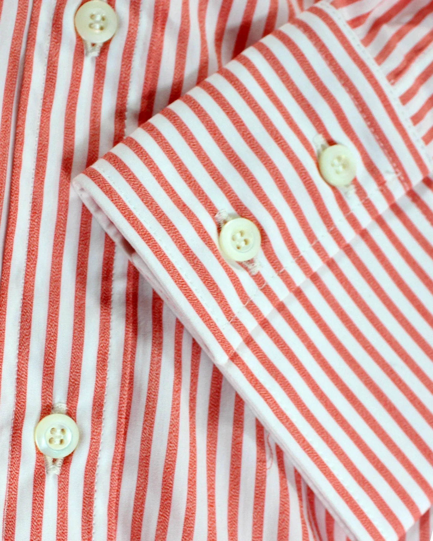 Brunello Cucinelli Button-Down Shirt White Red XXL REDUCED - SALE