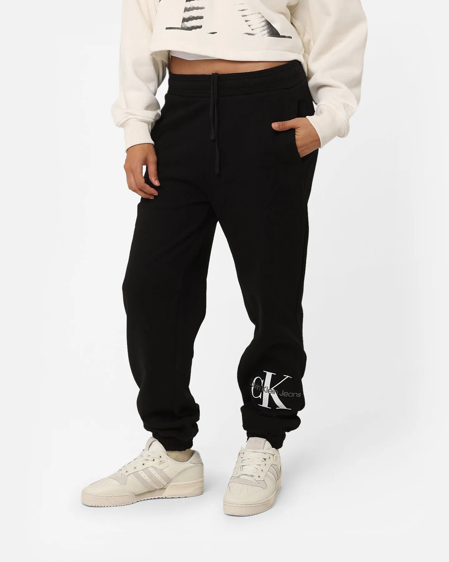 Calvin Klein Women's Archival Monologo Jog Pants Black