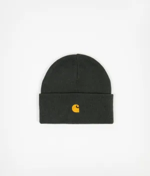 Carhartt Chase Beanie - Dark Teal / Gold