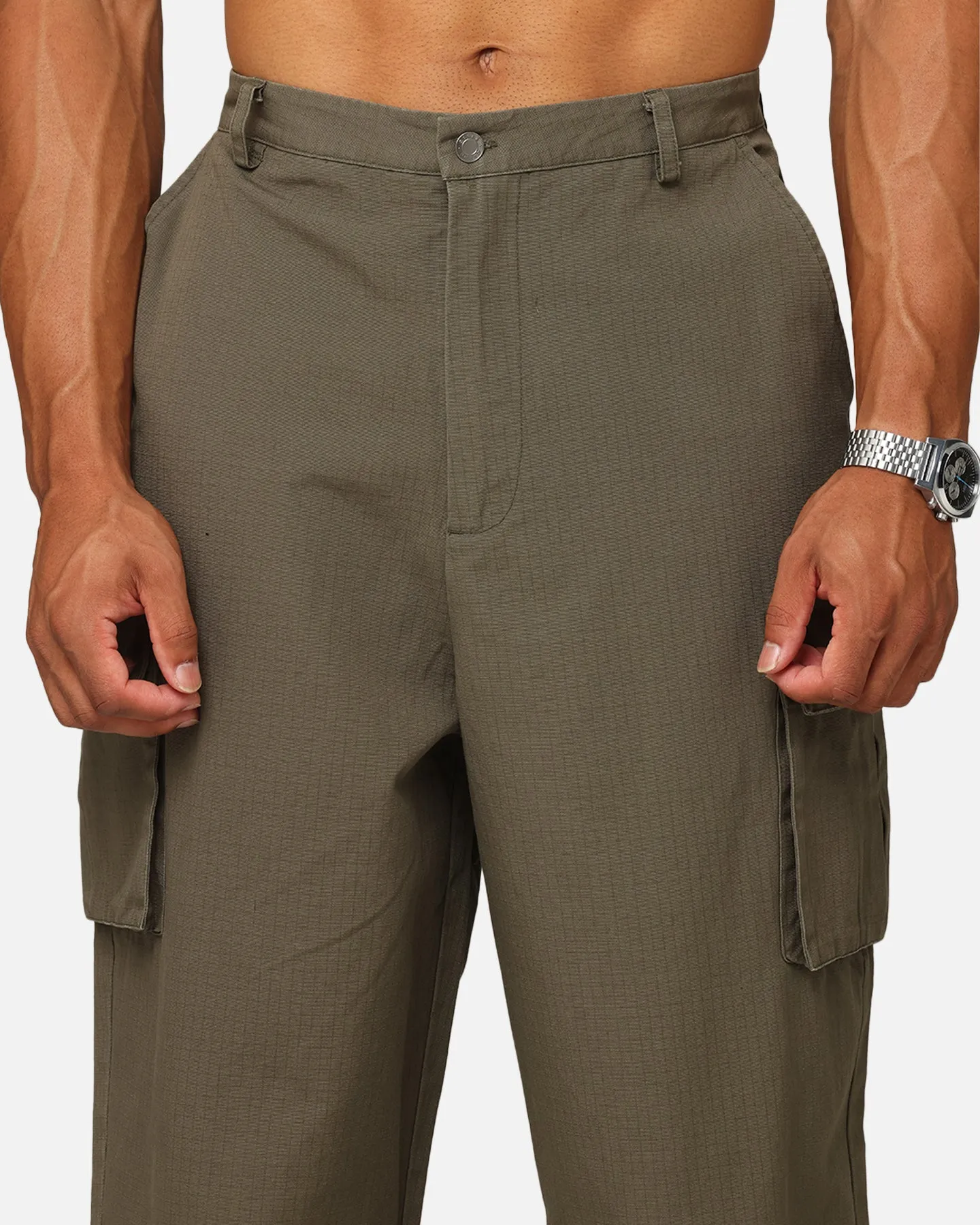 Carre Tactical Baggy Cargo Pants Khaki