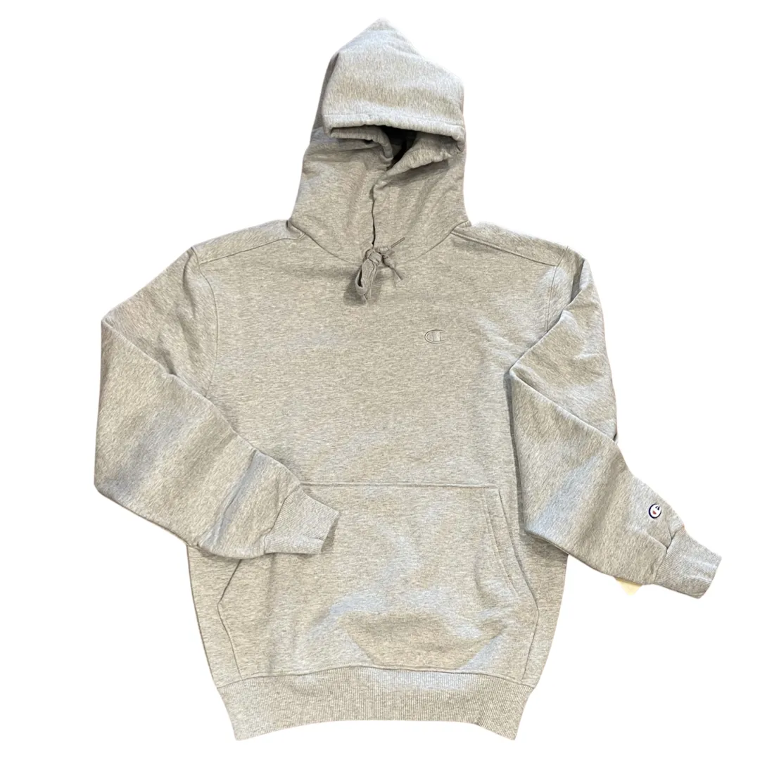 CHAMPION “SUPER FLEECE” SMALL LOGO CONE HOODY- GREY