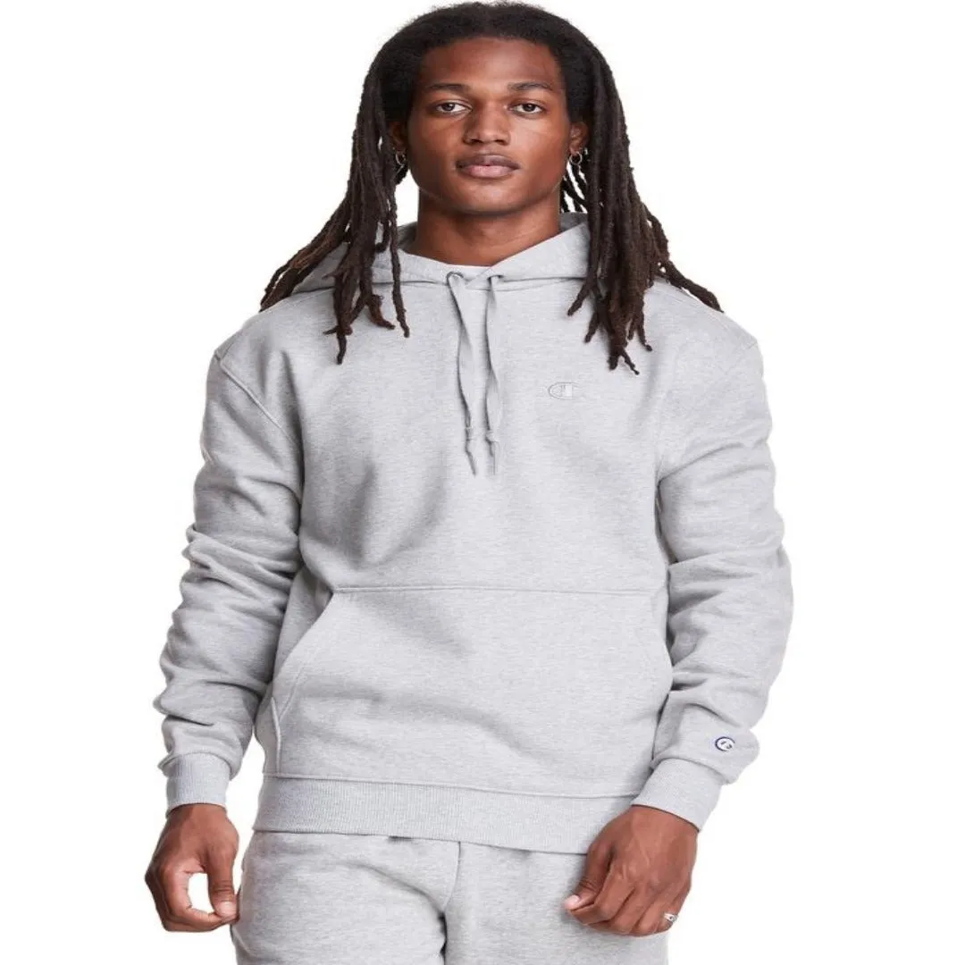 CHAMPION “SUPER FLEECE” SMALL LOGO CONE HOODY- GREY