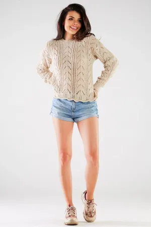 Chic Ribbed Knit Sweater for Women