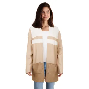 Classic Editions Women's Striped Sweater Cardigan