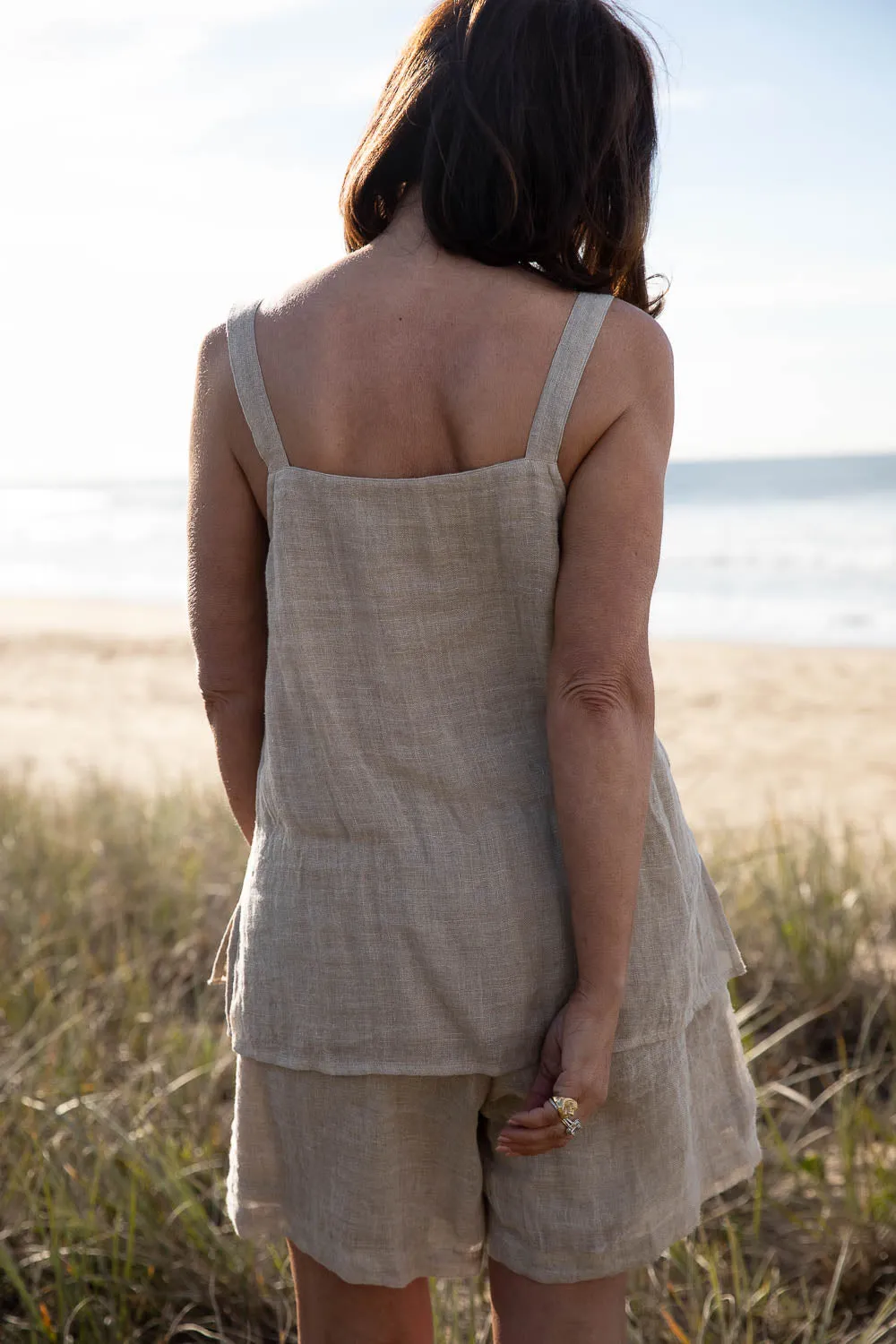 Classic Linen Tank - Natural