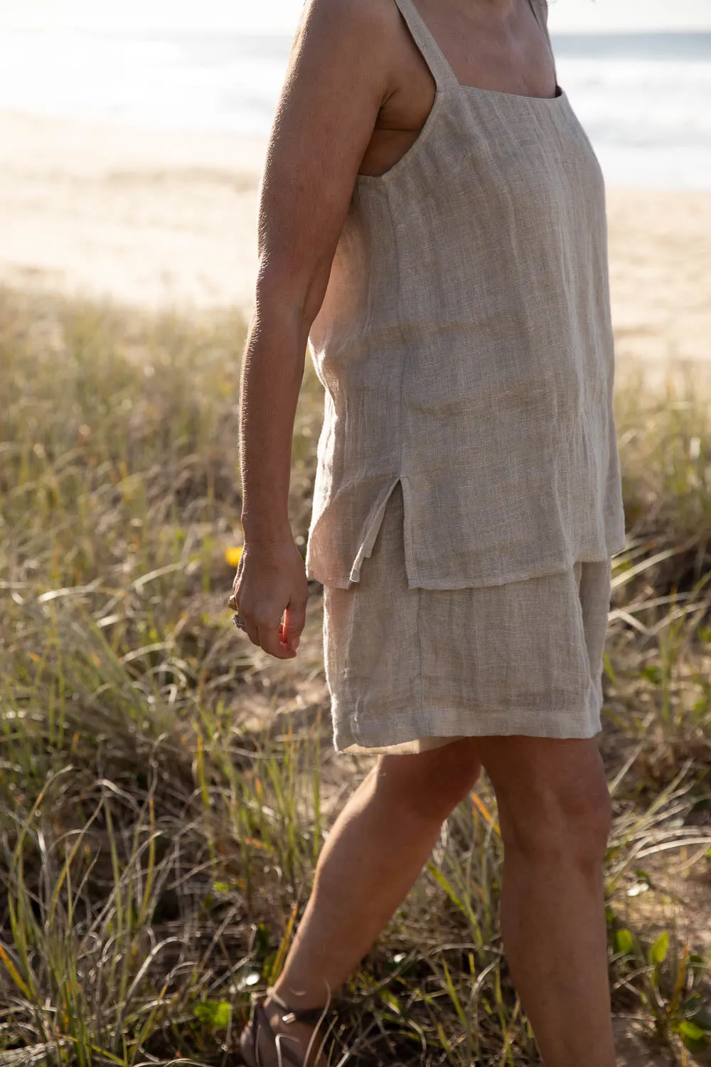 Classic Linen Tank - Natural