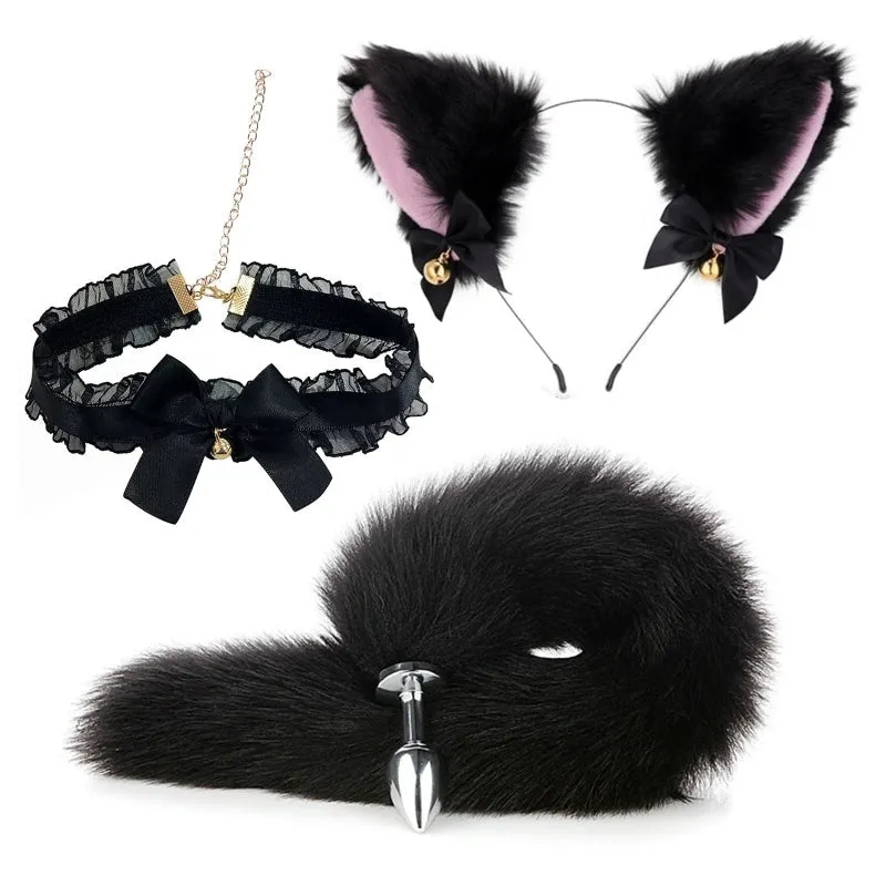 Collared Kitten Play Set