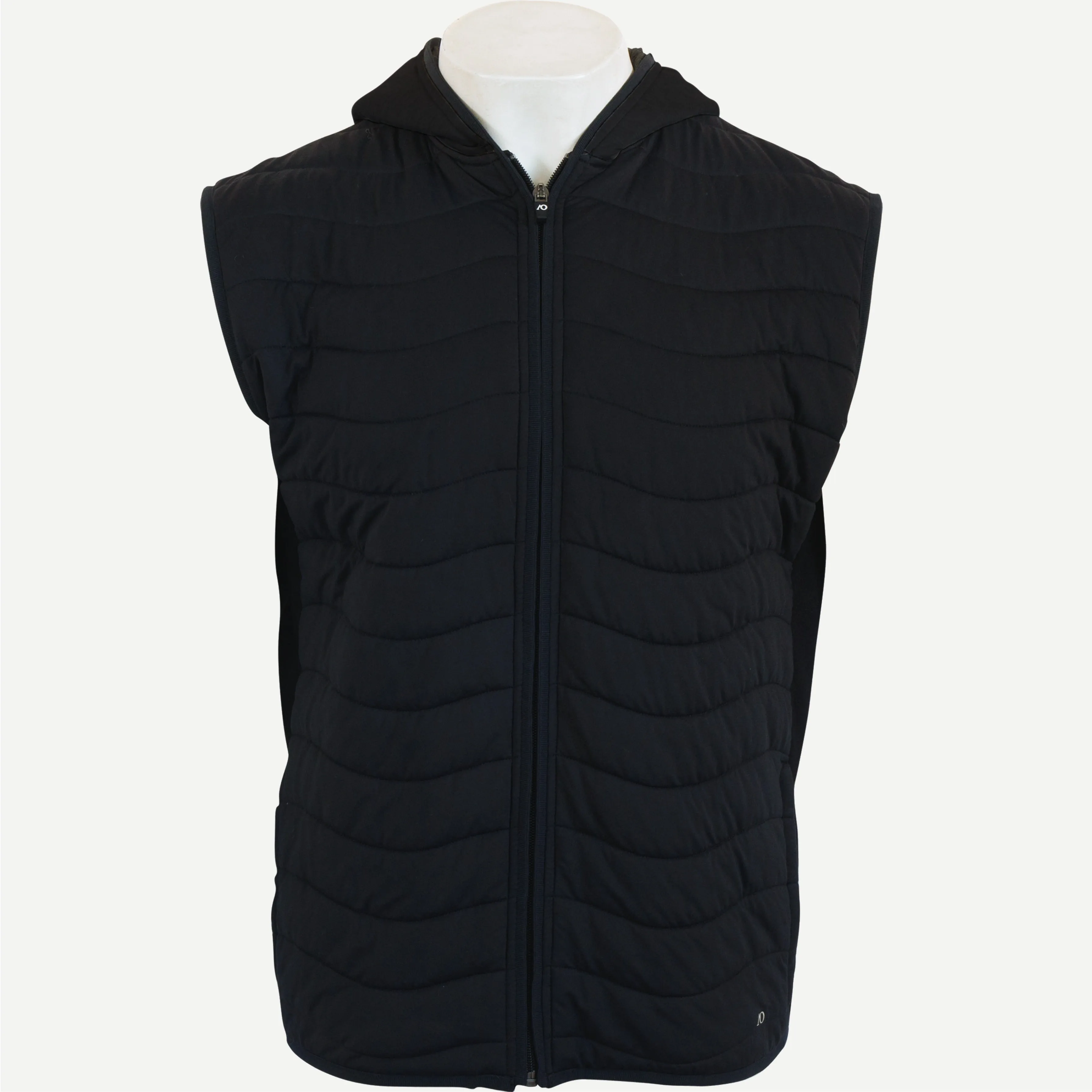 Corlys Hooded Vest - Black/Grey Heather