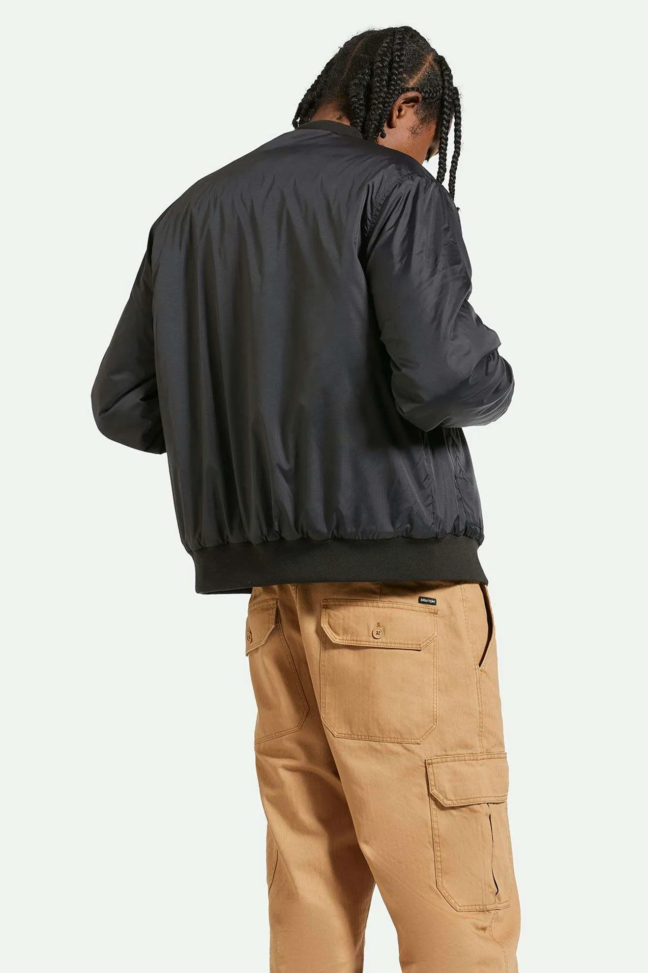 Dillinger Flight Bomber Jacket - Black