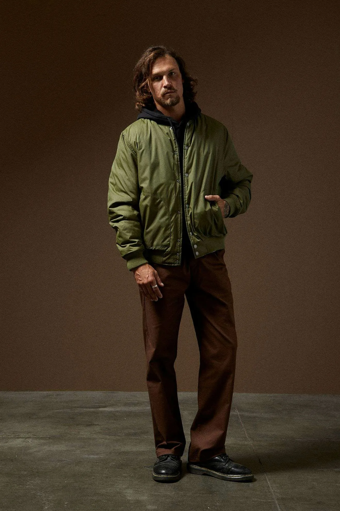 Dillinger Flight Bomber Jacket - Cypress Green