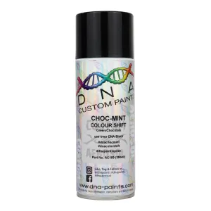 DNA PAINTS Colour Shift Pearl (Green to Chocolate) Spray Paint 350ml Aerosol Choc Mint