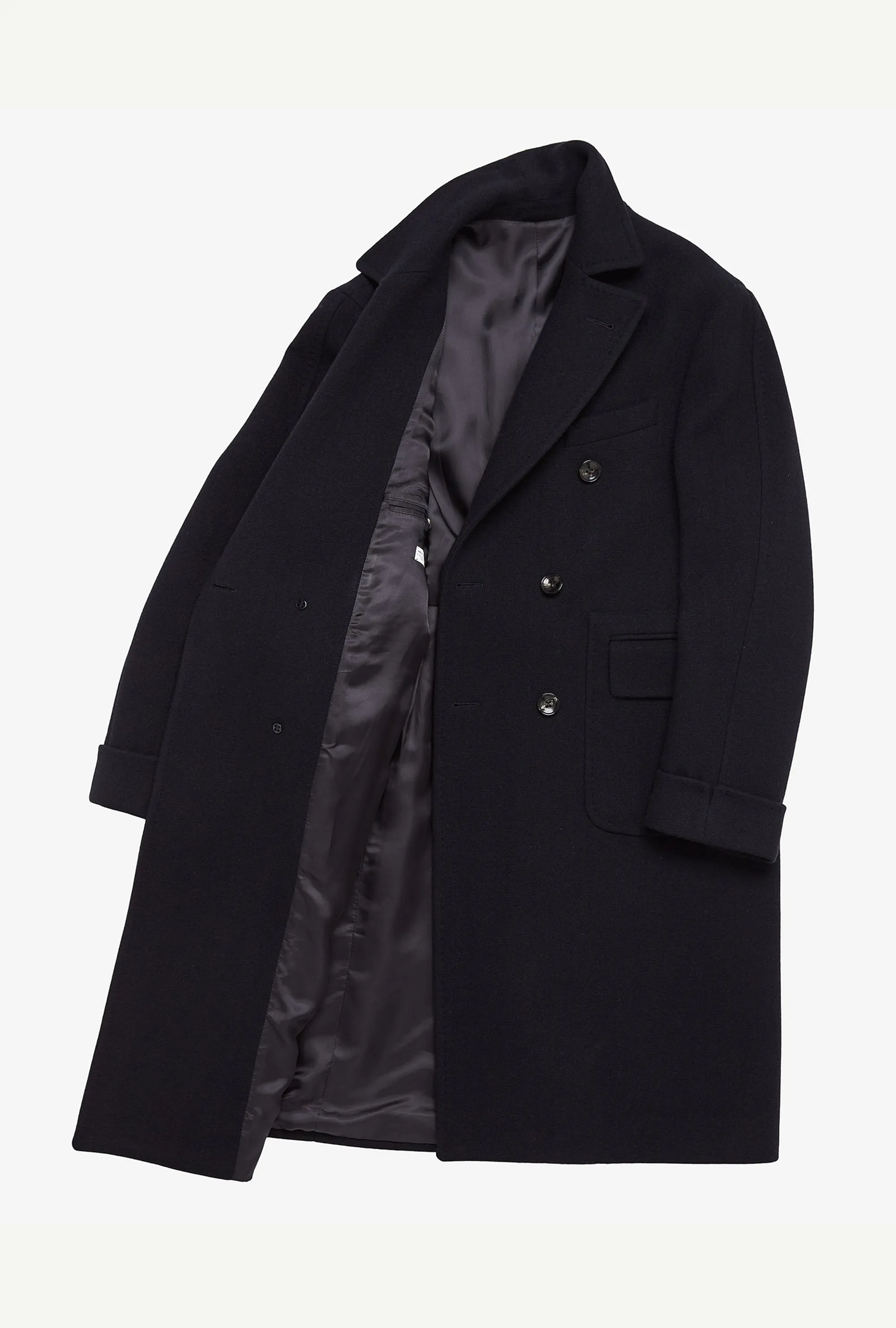 Double Breasted Martingala Coat Navy