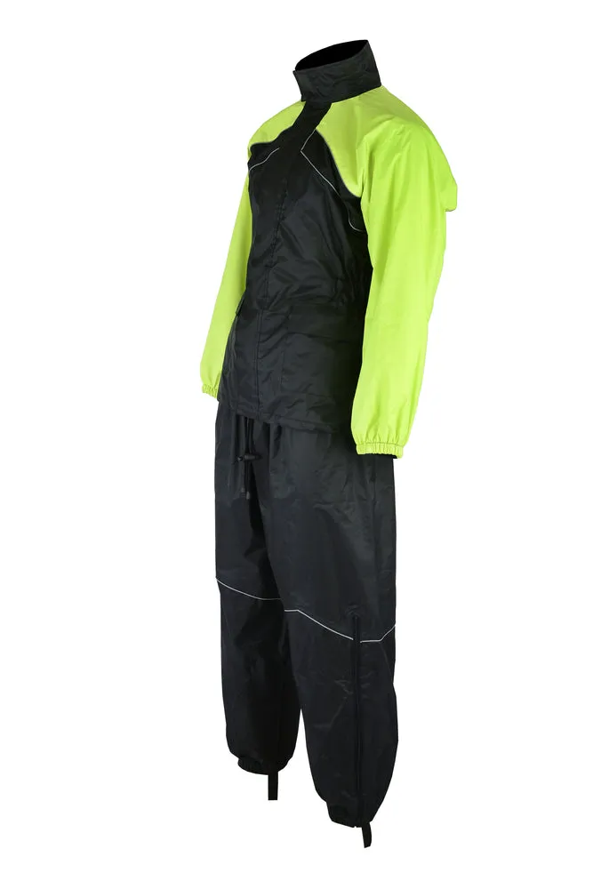 DS592HV Rain Suit (Hi-Viz Yellow)