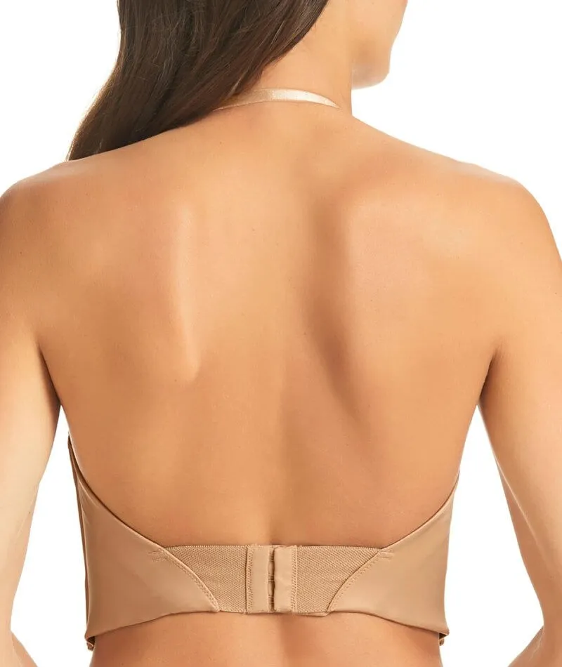 Finelines Refined Low Back Longline Bra - Nude