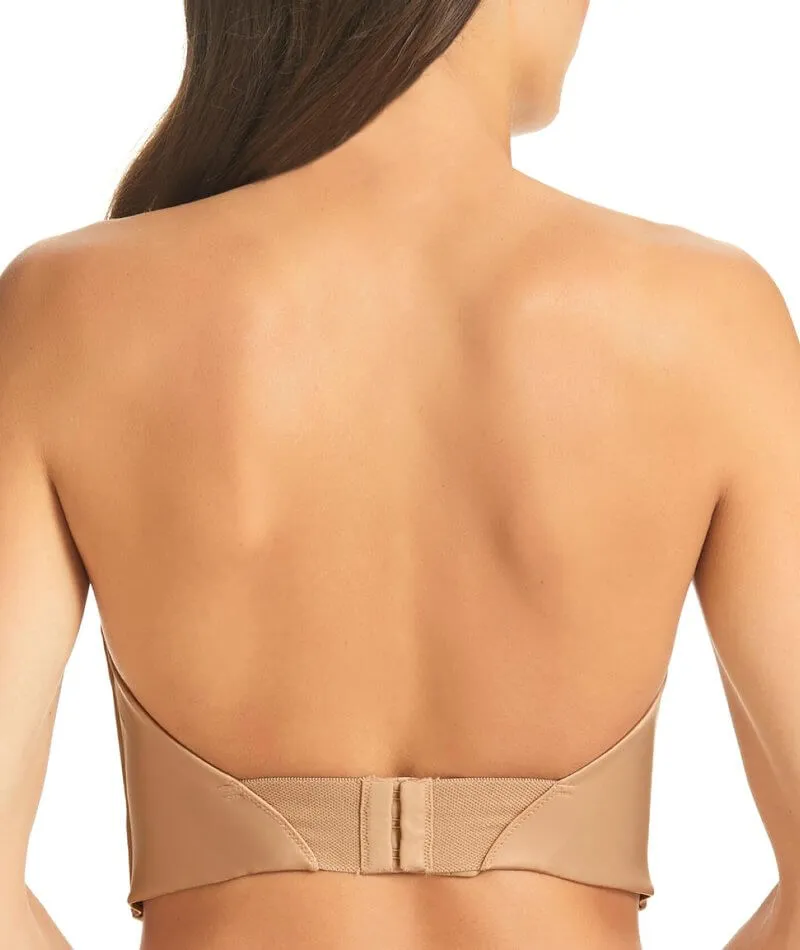 Finelines Refined Low Back Longline Bra - Nude