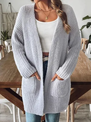 Grace Cloud Open Front Long Sleeve Cardigan