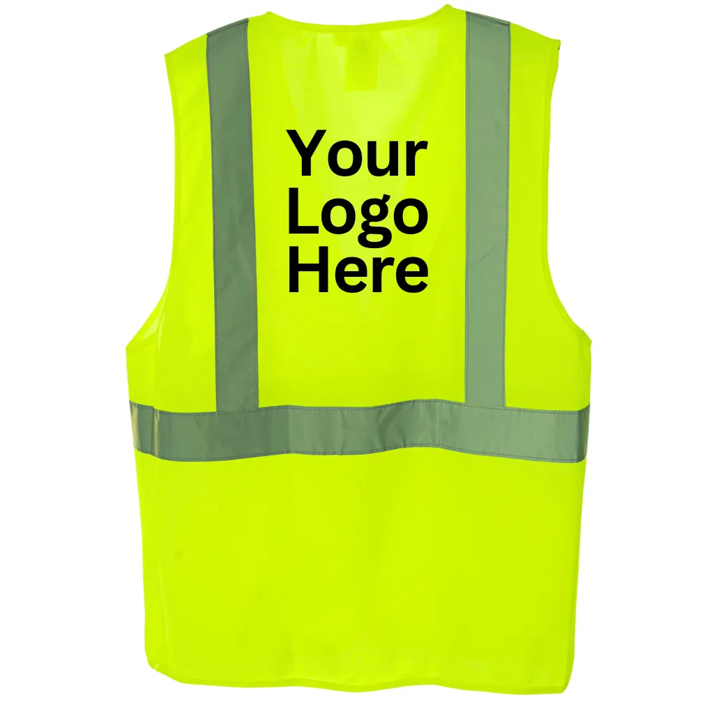 Hi-Viz Green Class 2 Reflective Vests (Velcro Closure)