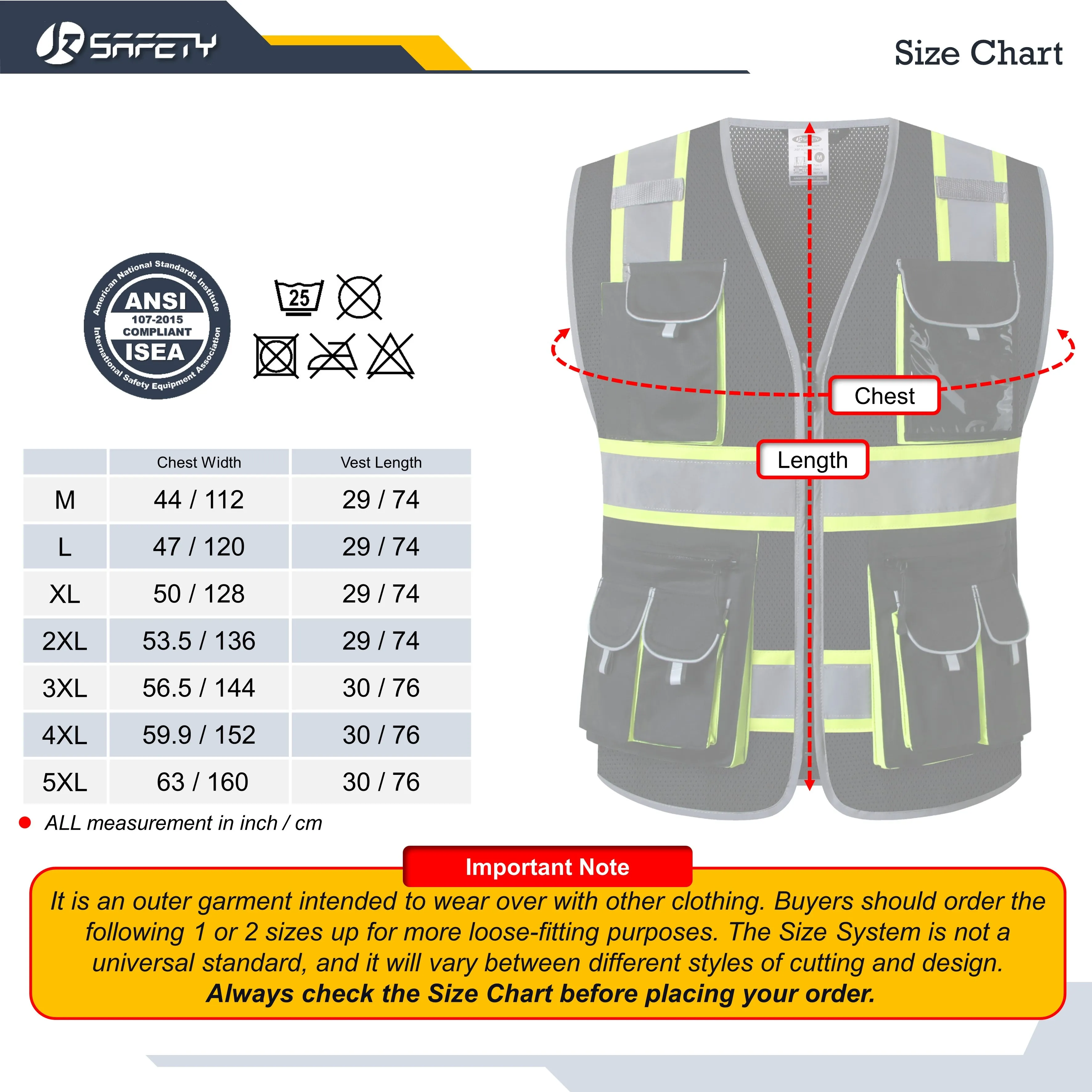 JKSafety 10 Pockets 2-Pack Two-Tone Mesh Hi-Vis Reflective Safety Vest (JK087)