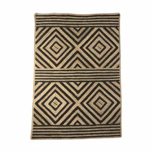 Jute Rug | Natural/Black