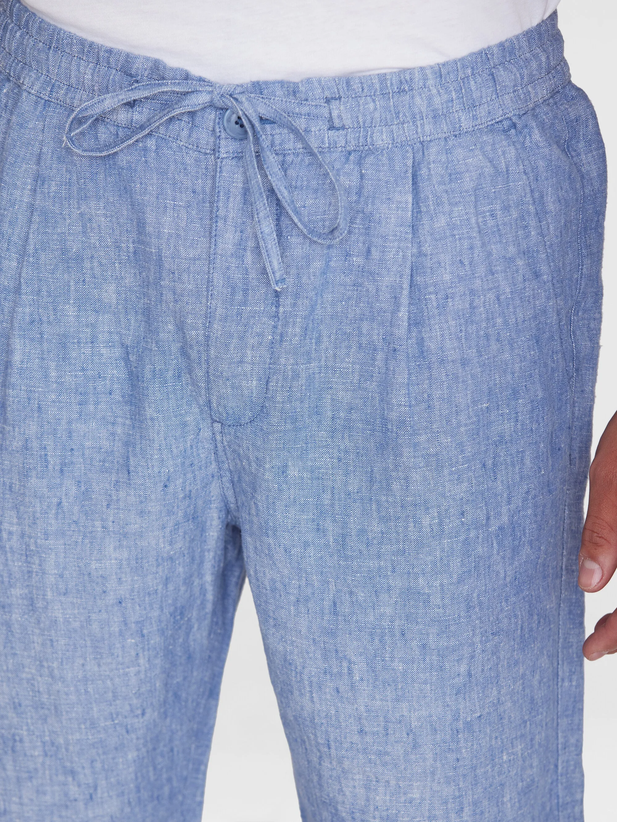 Loose linen pant - Moonlight Blue