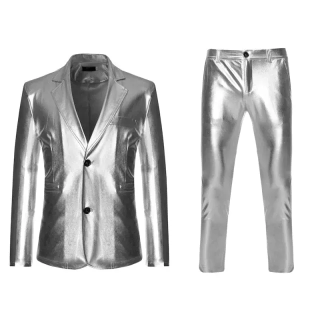 Luxurious Shiny Polyester Viscose Suits