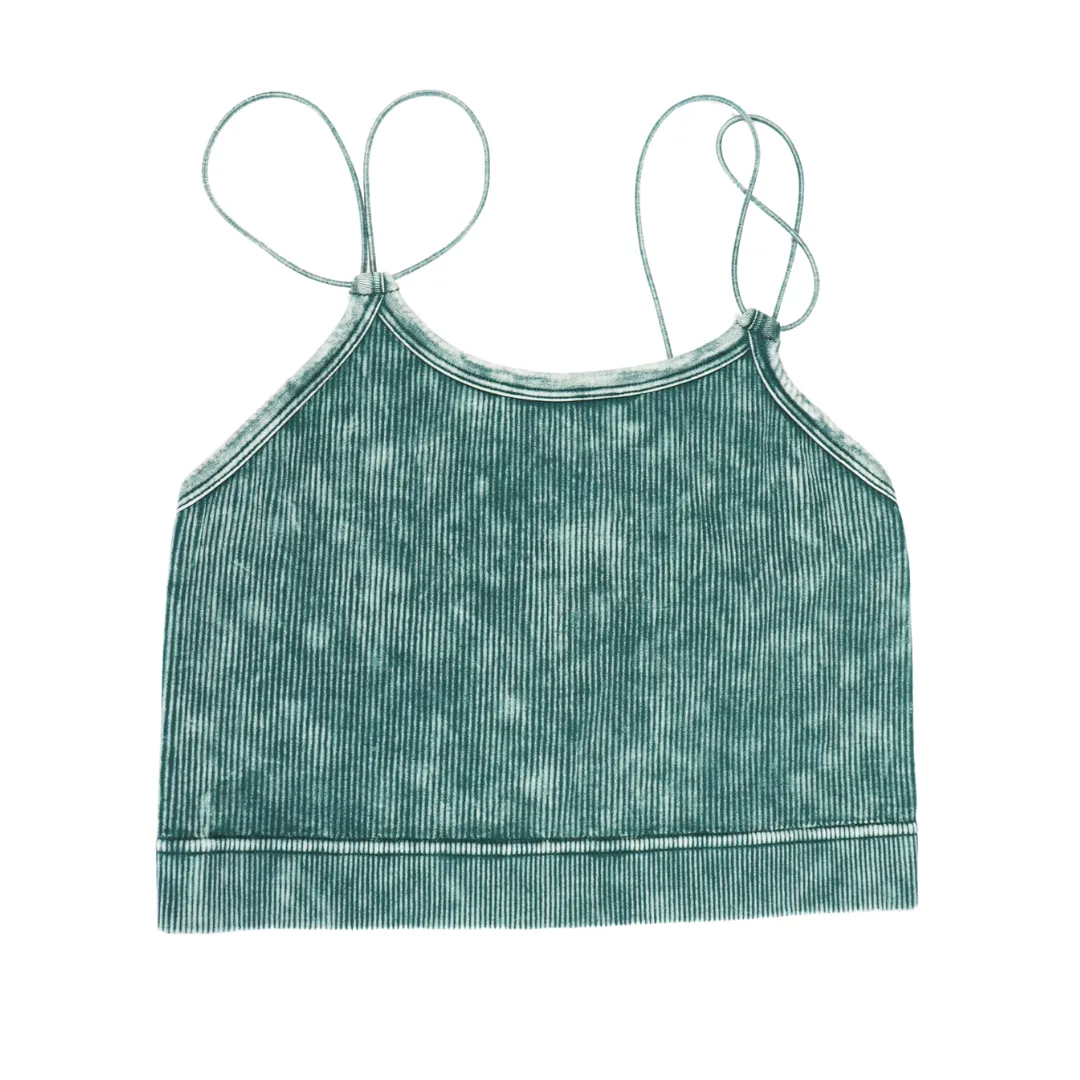 Maci Washed Double Strap Bralette