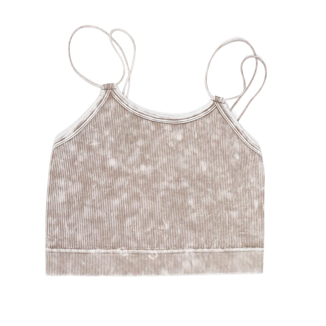 Maci Washed Double Strap Bralette