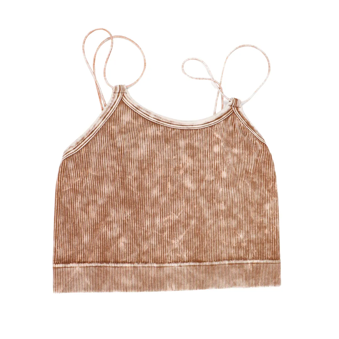 Maci Washed Double Strap Bralette