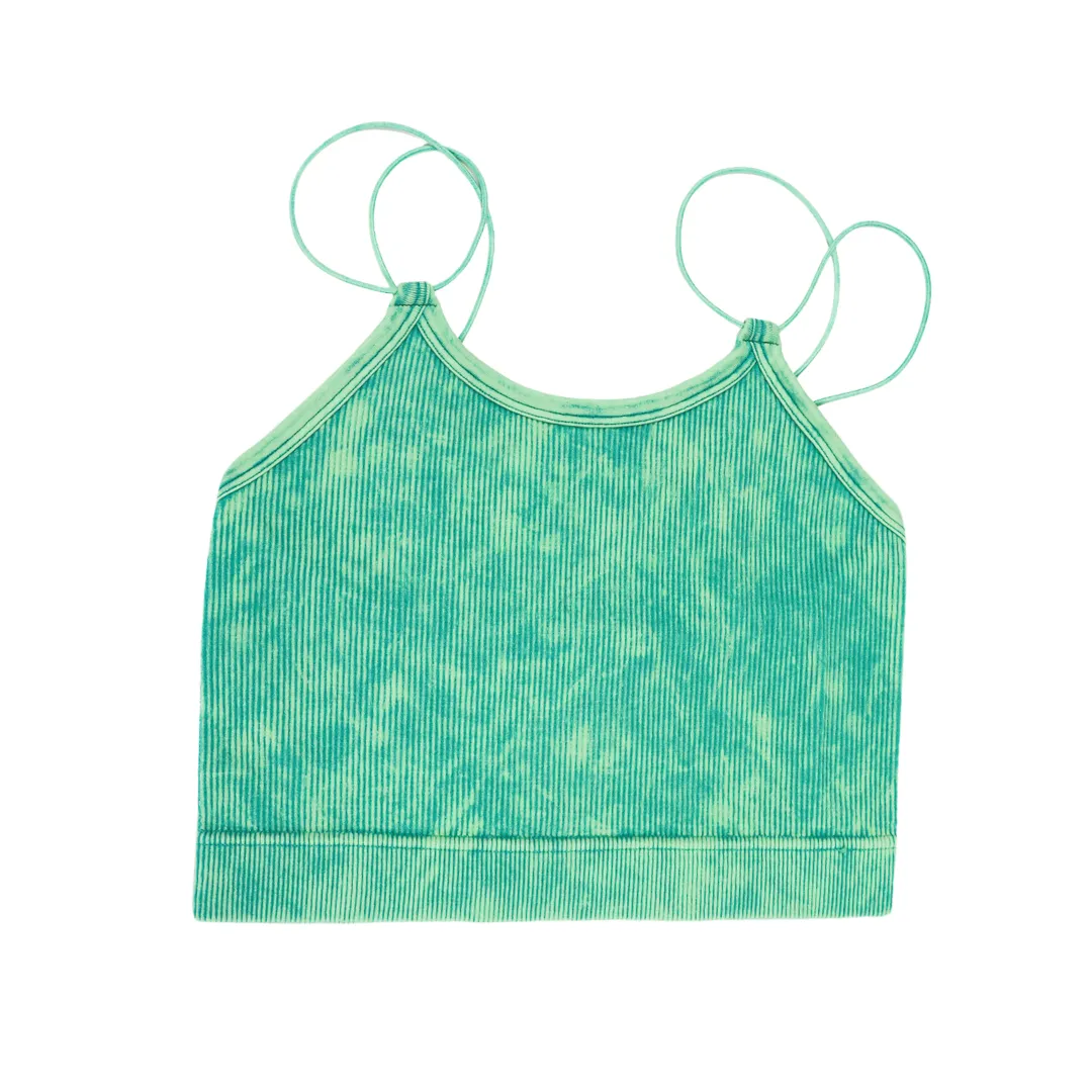 Maci Washed Double Strap Bralette