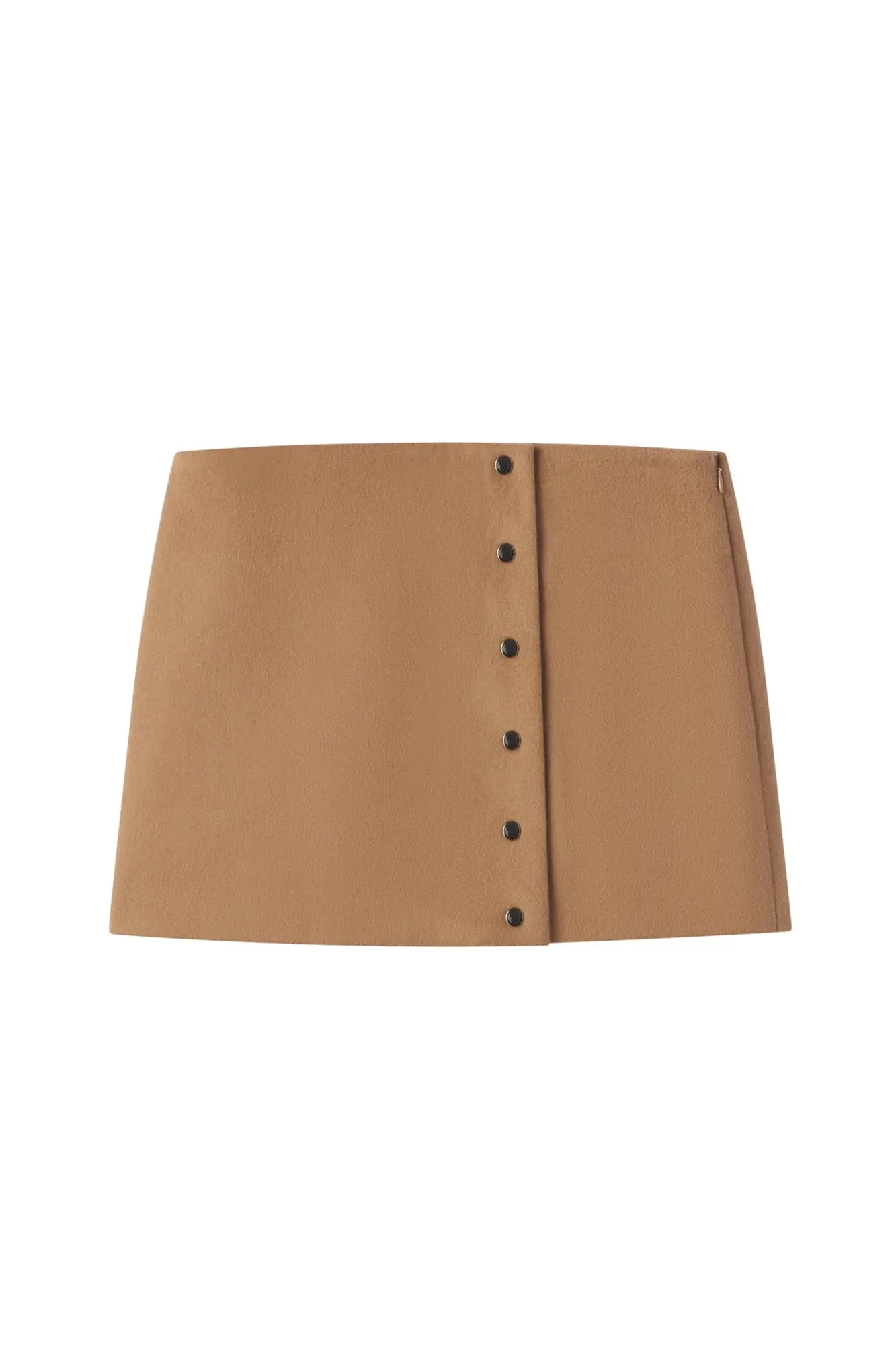 May Wool Cashmere Mini Skirt Camel