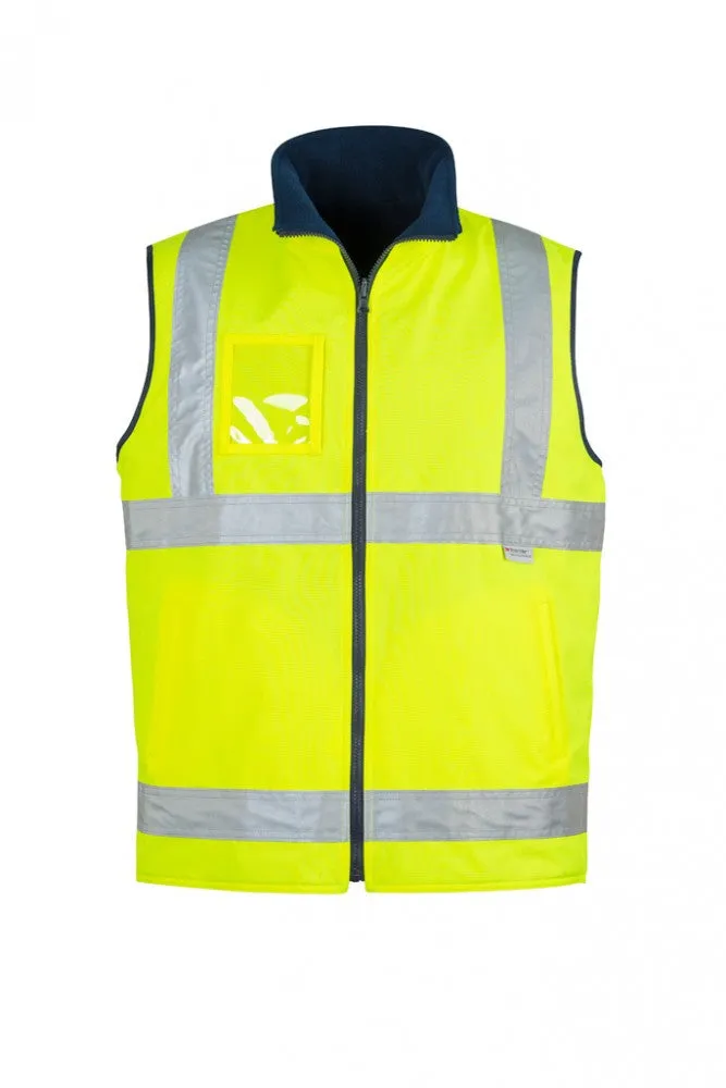 Mens Hi Vis Lightweight Fleece Lined Vest