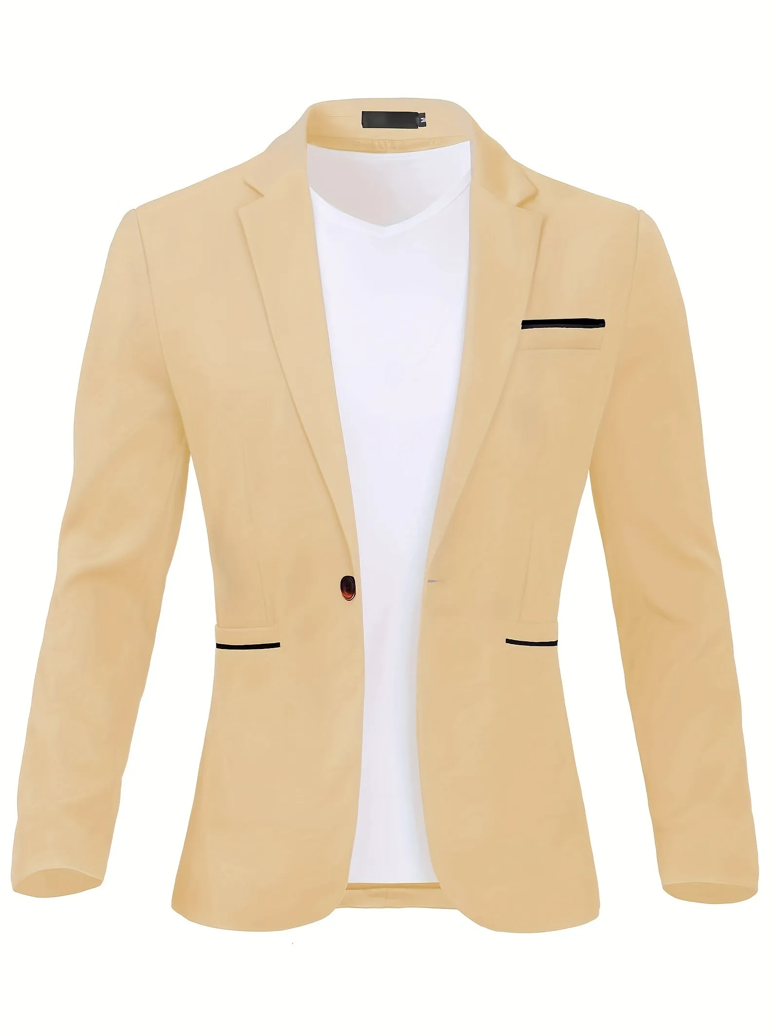 Men's Suit Slim Fit Blazer With One Button