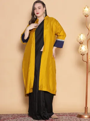 Mustard Silk Ethnic Jacket