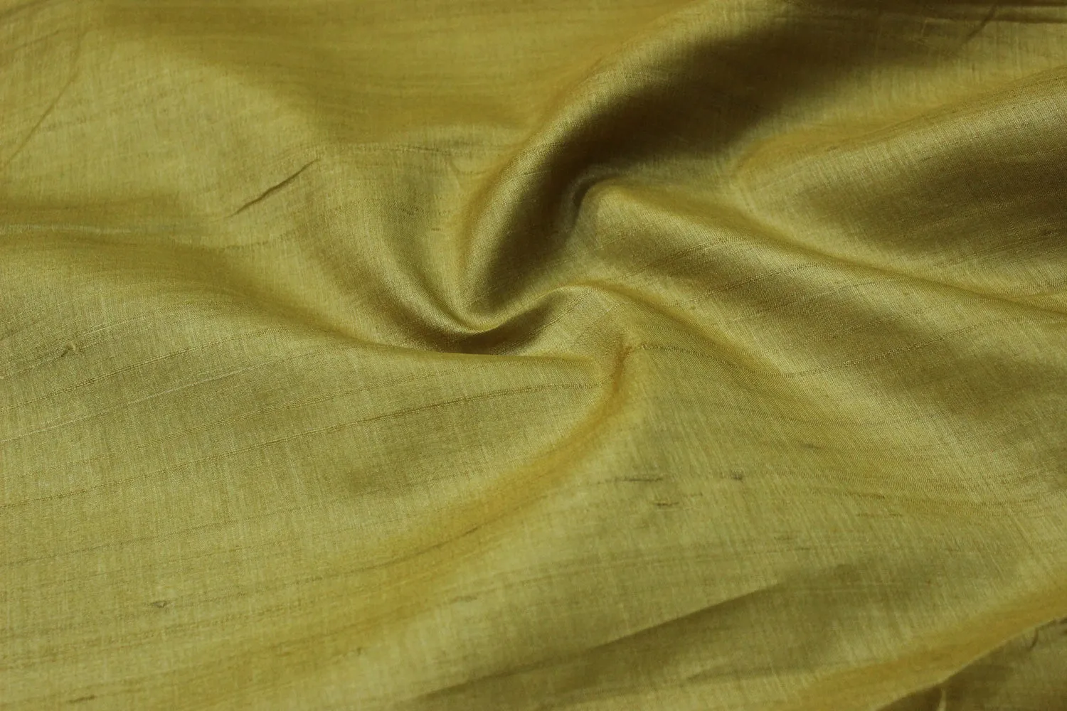 Mustard Tussar Silk Fabric