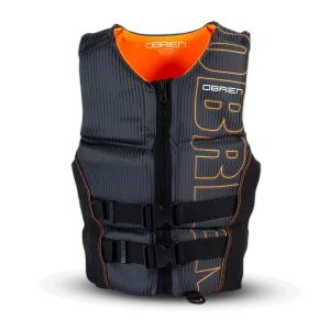 O'Brien Men's Flex V-Back Neoprene CGA Vest - Black/Orange