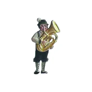 Oktoberfest German Musician Metal Hat Pin