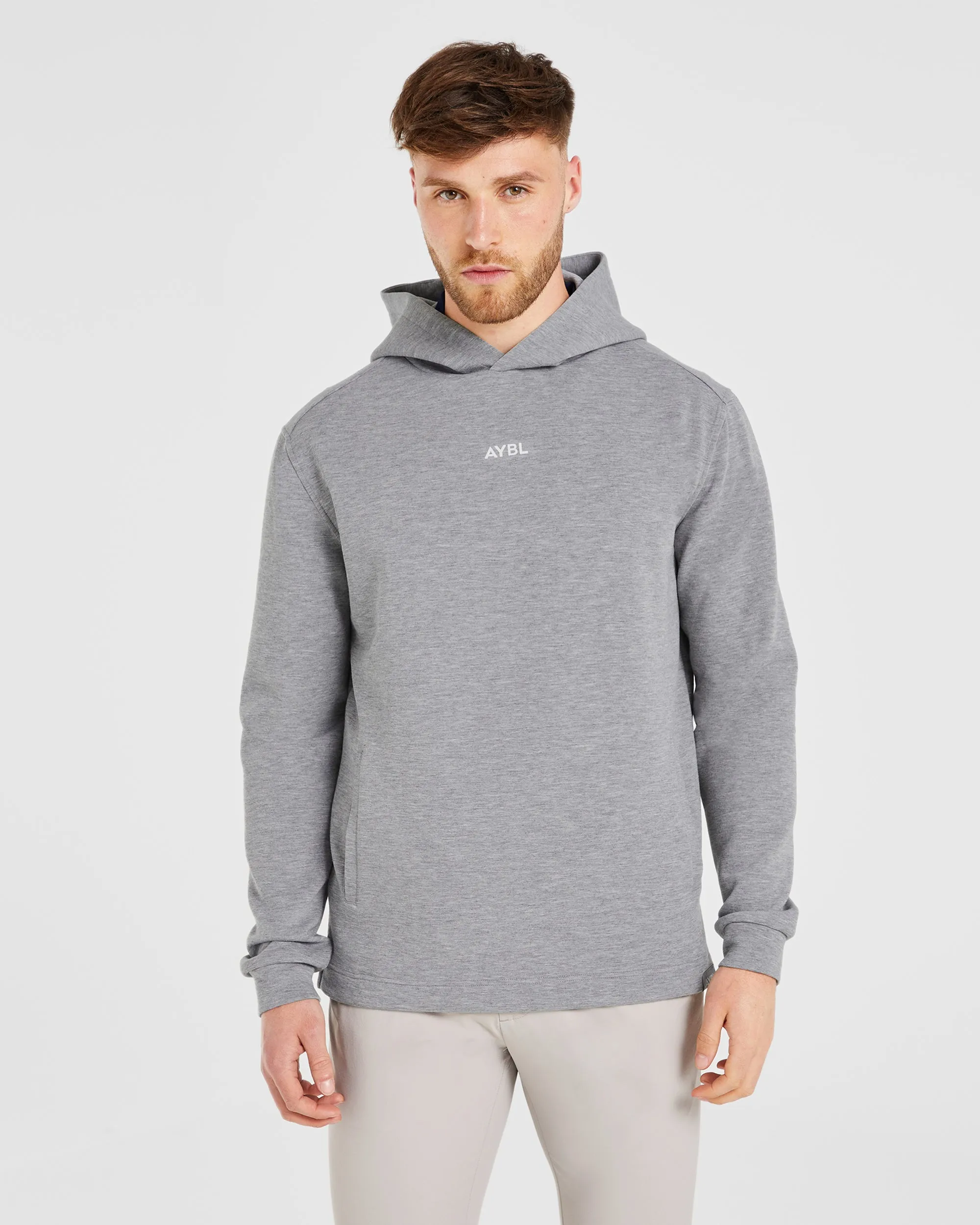 Performance Lightweight Hoodie - Grey Marl