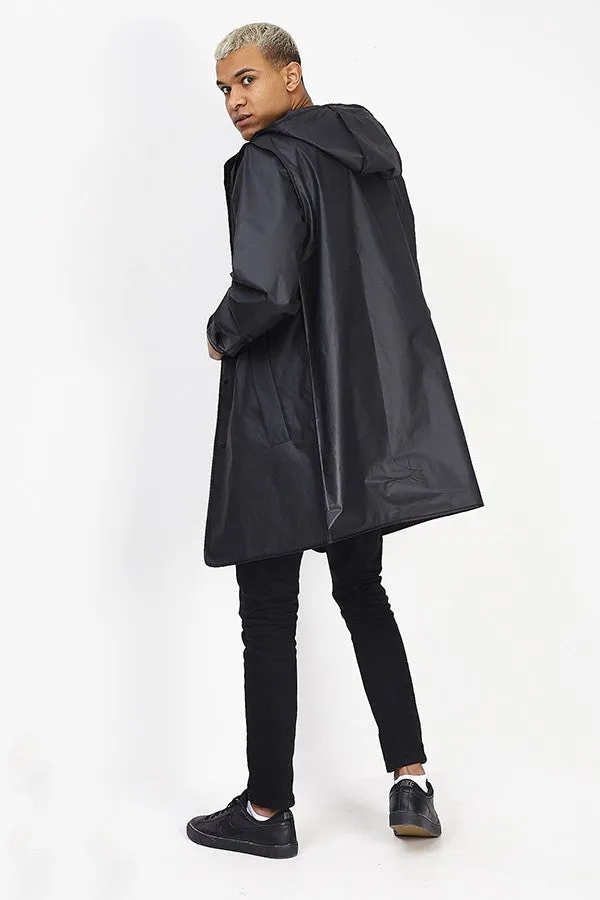 PLAIN LIGHTWEIGHT HOODED OVERSIZED PARKA