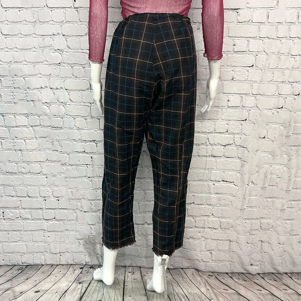 SALE! Vivienne Pant in Brown Plaid by Paper Temples