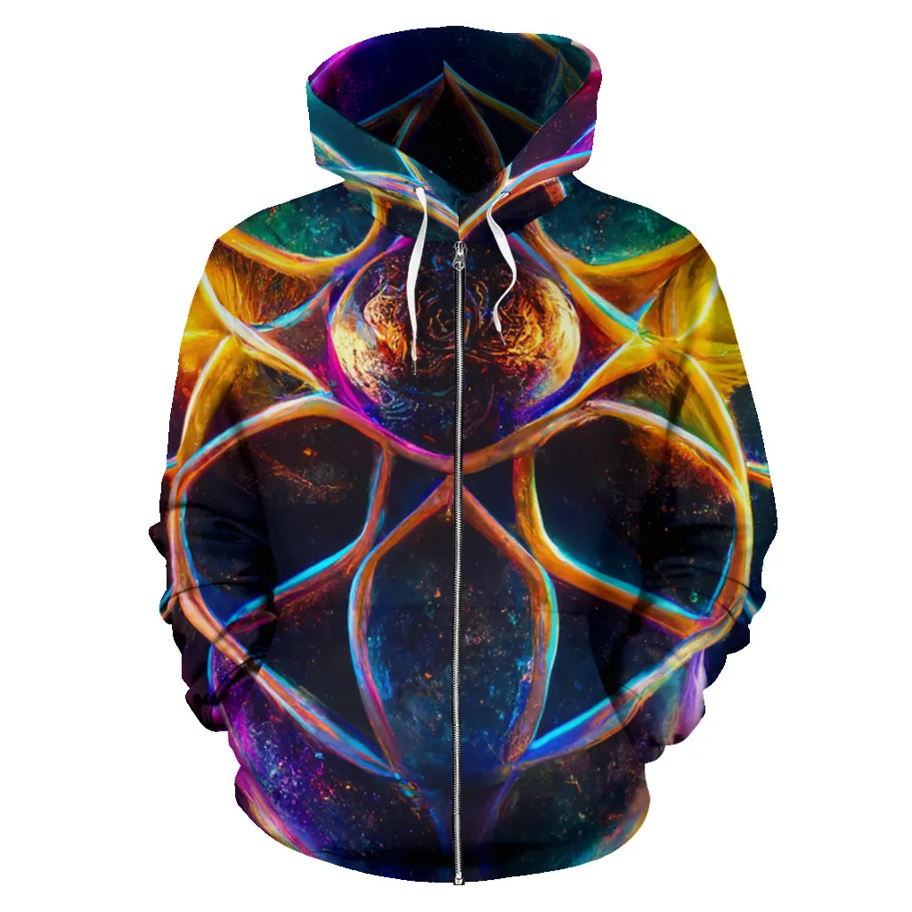 SEEDED ZIPPER HOODIE | ACIDMATH GUY